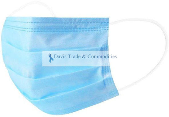 Picture of Disposable Surgical Mask, 3-Ply (>99%)